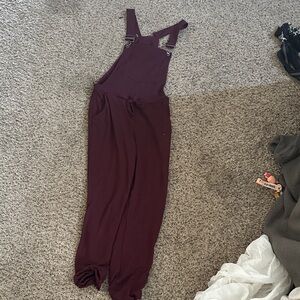 No Boundaries Burgundy Jumpsuit